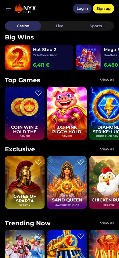 Nyxbet Casino App